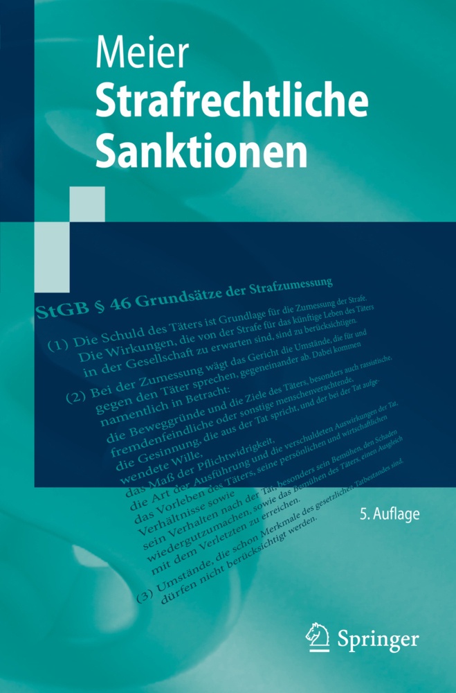 Springer-Lehrbuch / Strafrechtliche Sanktionen - Bernd-Dieter Meier  Kartoniert (TB)