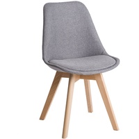 DEULINE® Esszimmerstühle mit Stoffbezug Grau Essstühle Esszimmerstuhl Stuhl OSLO