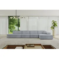 altdecor Ecksofa Ottomane Rechts IREA-L3-v3 412x165x77 cm Grau