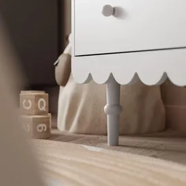 lookway KOMMODE BABUSHKA mit Schubladen, mit Wickeltisch, Weiß