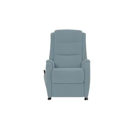 Hukla Fernsehsessel Max Mikrofaser 72 x 109 x 82 cm Blau elektrisch mit Rollen