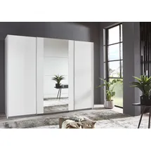 WIMEX Schwebetürenschrank WIMEX "Bern Schiebetürenschrank TOPSELLER", weiß (weiß, alu), B:360cm H:236cm T:64cm, Spanplatte, Schränke, Schwebetürenschrank, Schrank mit zusätzlicher Innenausstattung, Garderobe