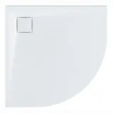 Beliani Duschwanne PARON 90 x 90 x 3 cm Weiß