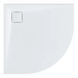 Beliani Duschwanne PARON 90 x 90 x 3 cm Weiß