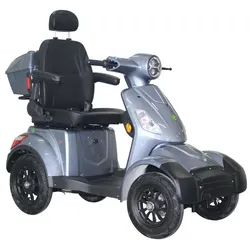 GREENSTREET Elektromobil »E-Mover Deluxe«, Verbrauch: ca. 1€/100 km, Trommelbremse/Scheibenbremse - grau