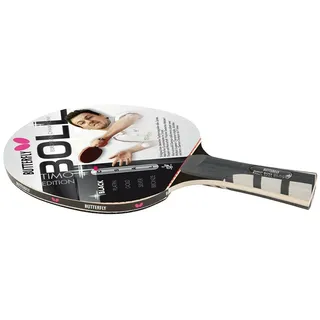 Butterfly® Timo Boll Black 85030 Tischtennisschläger | Tischtennis Racket Bat Profi Wettkampfschläger für technisch fortgeschrittene Spieler | ITTF zertifizierter Wakaba Belag | anatomische Griffform