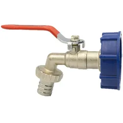 IBC Adapter S60x6 mit 3/4` Zoll Kugelhahn Deckel Container