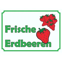 Verkaufsschild Schild Erdbeeren A1 (594x841mm)