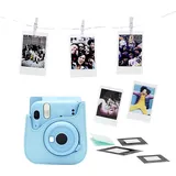 Fujifilm instax mini 11 Bundle Sofortbildkamera, Sky-Blue