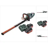 Metabo HS 18 LTX BL 65 Akku Heckenschere 18 V 60 cm Brushless + 2x Akku 10,0 Ah + Ladegerät