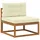 vidaXL Mittelsofa Outdoor Massivholz Akazie braun