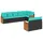 vidaXL Gartensofa-Set 8-tlg. schwarz