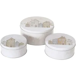 B. 3 tlg Set Gebäckdosen Houses - 2024390