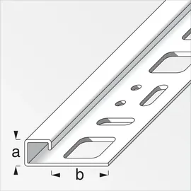 Alfer Quadrat-Profil 1 m, 8 x 20 mm Edelstahl