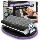 Sportstech Vibrationsplatte für Zuhause | Abnehmen, Fettverbrennung & Muskelaufbau | Oszillation, 99 Intensitätsstufen, Bluetooth-Fernbedienung | leiser Motor bis 120 kg | Trainingsbänder | sVibe Lite