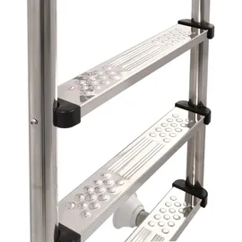 vidaXL Poolleiter 120 cm edelstahl 91733