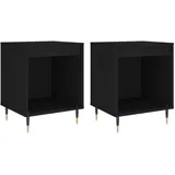 vidaXL Nachtschrank 2 Stk. 40 x 35 x 50 cm Schwarz
