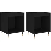 vidaXL Nachtschrank 2 Stk. 40 x 35 x 50 cm Schwarz