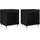 vidaXL Nachtschrank 2 Stk. 40 x 35 x 50 cm Schwarz