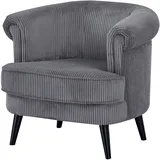 INOSIGN Sessel »HUTSELL in Cord und Webstoff, TV-Sessel oder Relax-Sessel«,... passt in jedes Wohnzimmer grau
