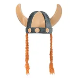 Wikinger Helm Weich + Zöpfe Mittelalterlich Krieg Kostüm - Unisex