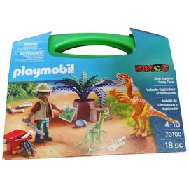 Playmobil Dinos Dinosaurier und Forscher Aktentasche 70108