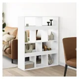 vidaXL Raumteiler Weiß 100x33x125,5 cm Holzwerkstoff