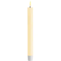 Deluxe Homeart Stabkerze 24 cm Ø 2,2 cm creme 2 St.