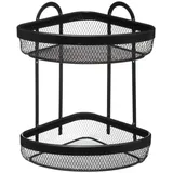 5five simply smart Eckregal 2 Ebenen 169 x 169 x 30 cm Schwarz
