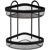5five simply smart Eckregal 2 Ebenen 169 x 169 x 30 cm Schwarz