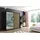 altdecor Schiebetürenschrank 200 x 215 x 61 cm Schwarz/Eiche Wotan