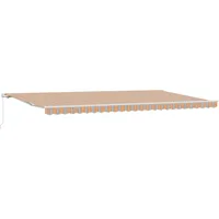 VidaXL Einziehbare Markise Mehrfarbig 600 × 300 cm Polyester,