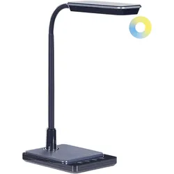 LED Schreibtischlampe CENTAURUS mit Dimmer Metall Schwarz