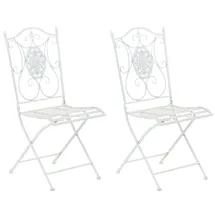 CLP Gartenstuhl Sibell 2er-Set 0 x 0 x 0 cm weiß