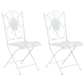 CLP Gartenstuhl Sibell 2er-Set 0 x 0 x 0 cm weiß