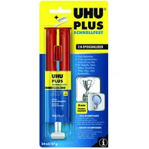 UHU Zweikomponentenkleber Plus Schnellfest Spritze 27 g
