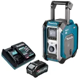 Makita MR 007 GM101 Akku Baustellenradio 12 - 40 V max. Bluetooth DAB+ USB + 1x Akku 4,0 Ah + (FM, DAB+, Bluetooth), Radio