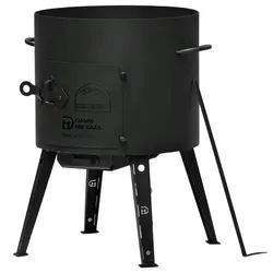 4BIG.fun Ø40 Uchag 2mm stahl Utschak Kochen im Freienofen Kessel Feuerstelle Feldküche Außenküche Eintopfofen Gulaschkanone
