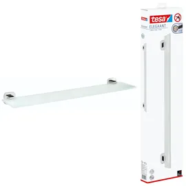 Tesa Glasablage Elegaant Metall und Milchglas, chrom, rostfrei