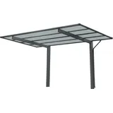 Ximax Einzelcarport Wing Typ 80 mit Welldach Anthrazit 275,7 cm x 531,4 cm