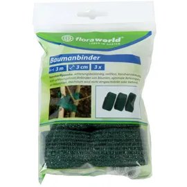 Floraworld Baumanbinder 3er Set 3 x 3 m Textil grün