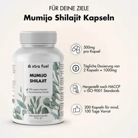xtra fuel Shilajit Kapseln Original Himalaya Mumijo 1000 mg 3 x 200 St.