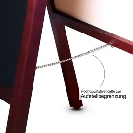 Office Marshal Kundenstopper Kreidetafel Mit Holzrahmen Braun