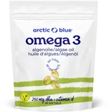 Arctic Blue Omega-3 Algenöl DHA und Vitamin D - 90 Kapseln (klein)