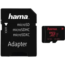 Hama microSDXC 64GB UHS-I U3 + SD-Adapter/Foto