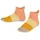 Haussocken mit rutschhemmendem Noppendruck Größe 31-34 in Orange peach 8766