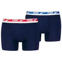 Puma BODYWEAR Boxershorts Everyday Bodywear Multi Logo (2-St) Logo-Bund, im 2er Pack M