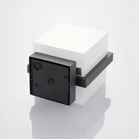 LINDBY Außenwandleuchte Aluminium 14,0 cm spritzwassergeschützt schwarz
