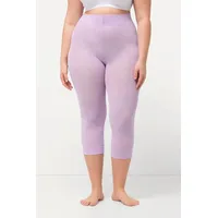 Ulla Popken Feinstrumpfhose Strumpf-Capri blickdicht Oberschenkel-Schutz rosa 46/48
