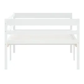 vidaXL Massivholzbett Weiß Kiefer 90x200 cm